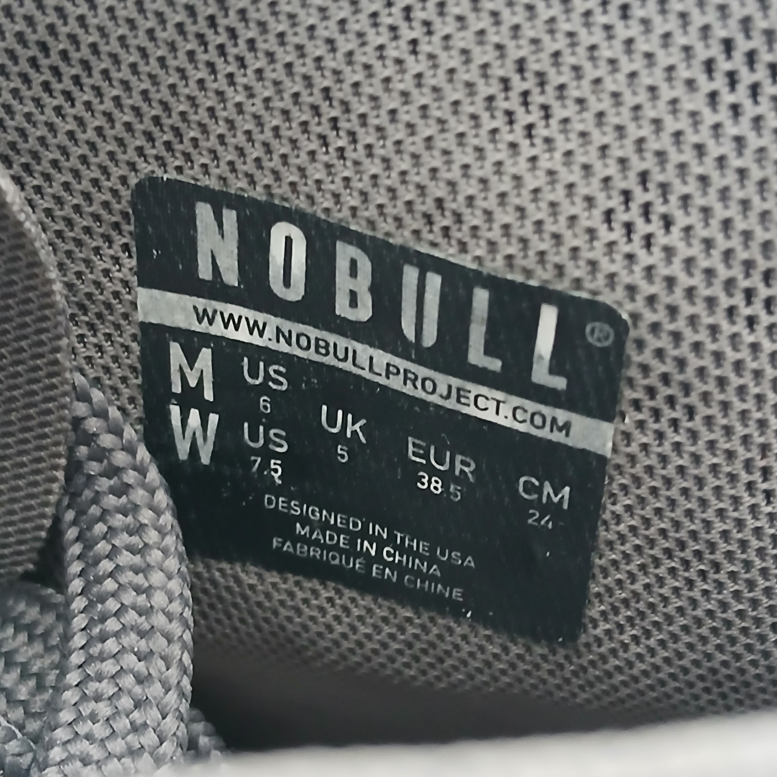 Nobull SF Trainer High Crossfit Shoe Dark Grey Super Fabric Size 6 M 7.5 W Crew