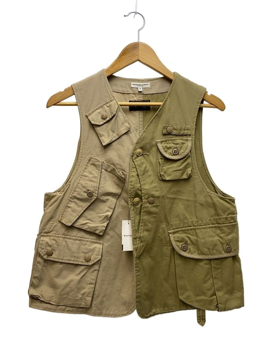 Engineered Garments × BEAMS + Vest Khaki S Used from Japan used pre-owned 1F
