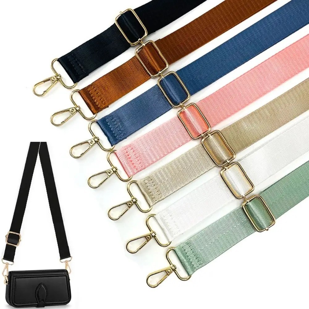 Nylon Bag Strap Solid Color Woman Colored Straps for Crossbody Messenger Shoulde