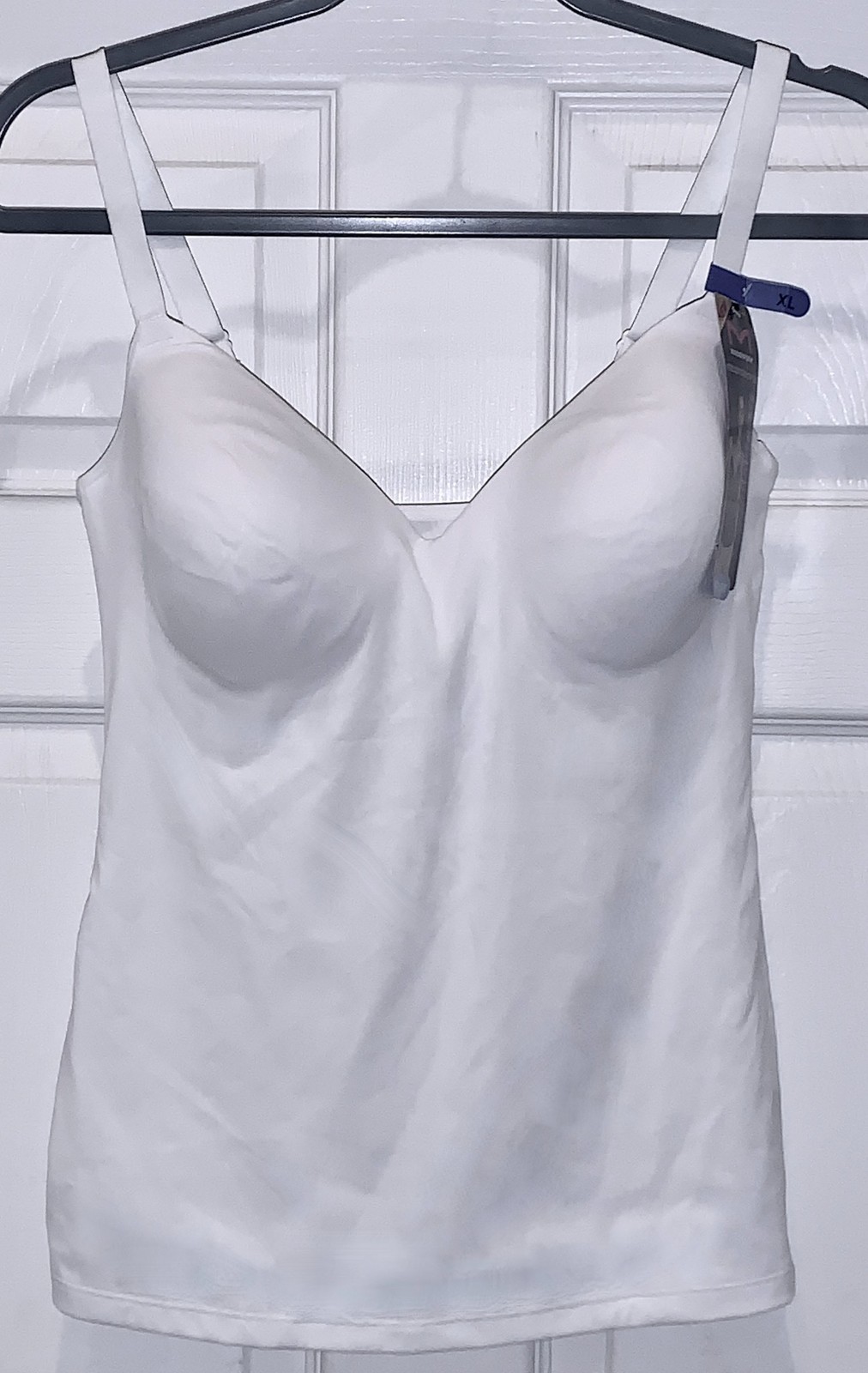 MAIDENFORM Tummy Tucking Foam Cup White Firm Control Cami Womens Sz S M L XL 2XL