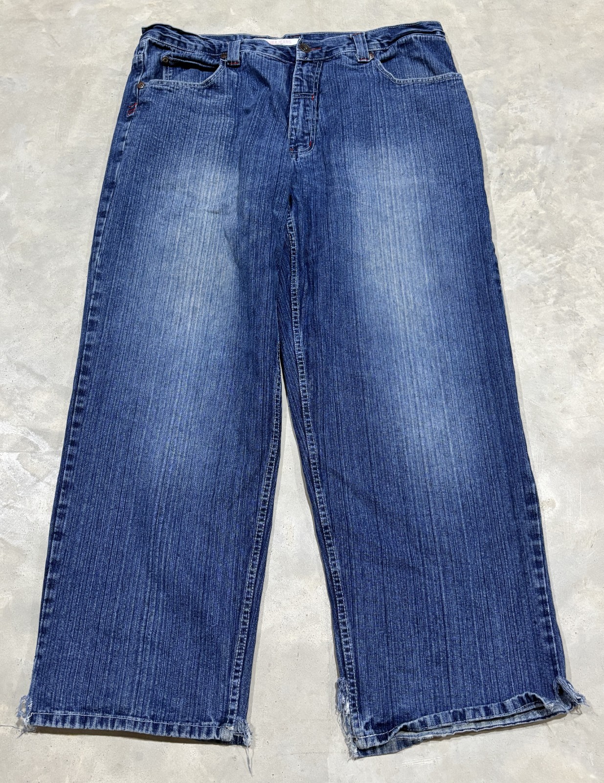 Vintage Muka Jeans Mukawear Straight Leg Baggy Carpenter Blue Jeans Mens 42×32