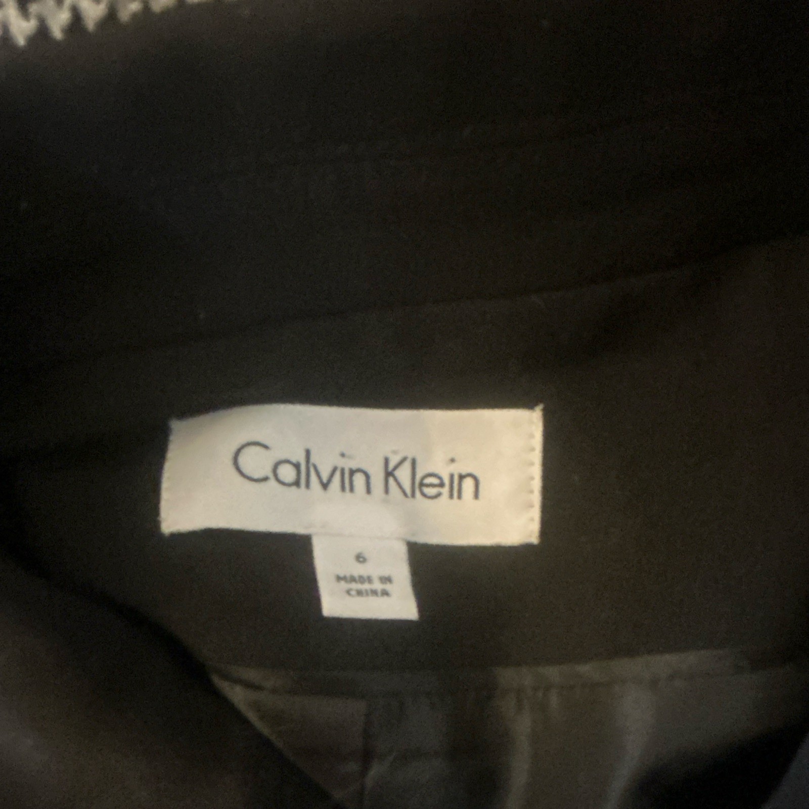 Calvin Klein Women’s Black Blazer Suit Jacket Size 6 Regular Button Lined