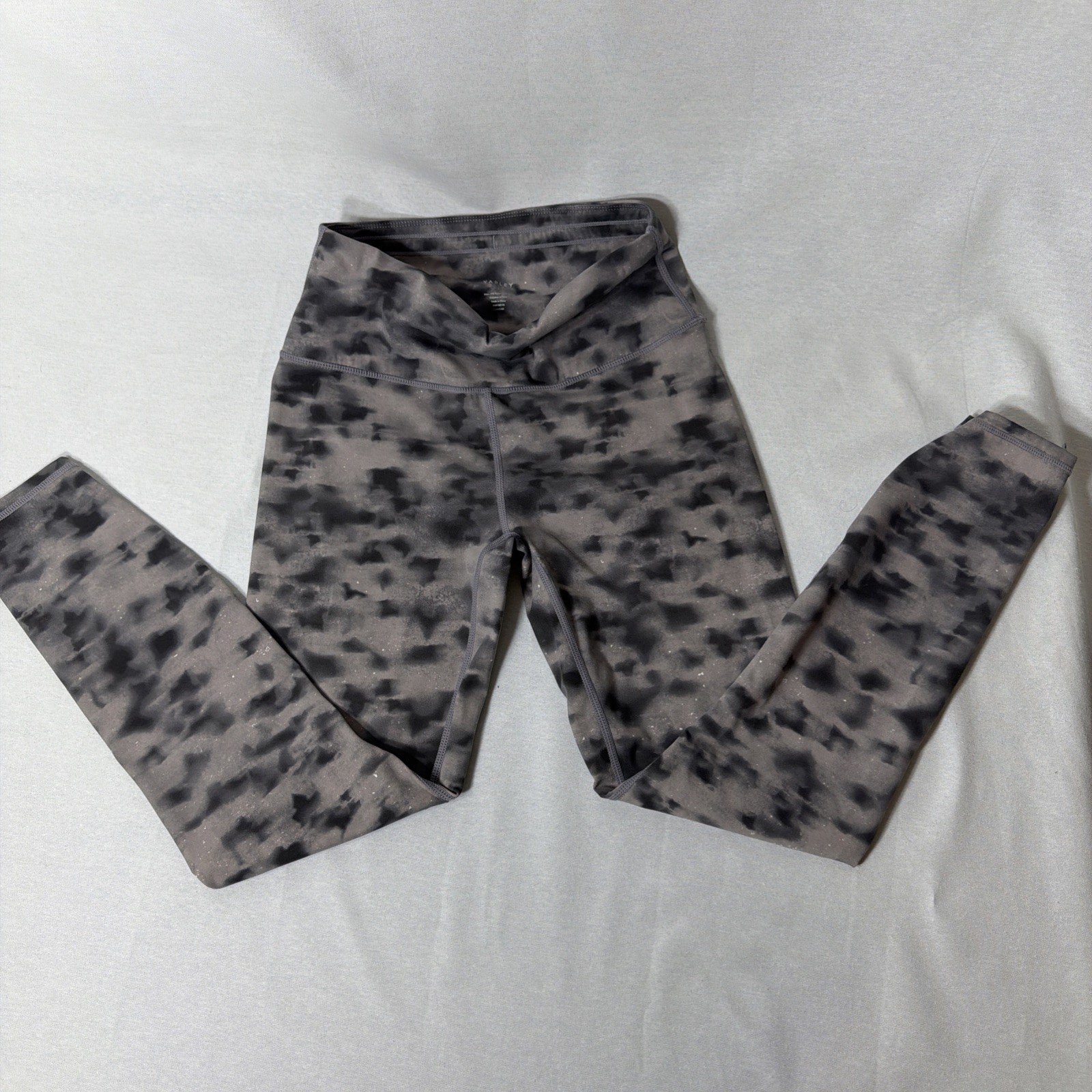 Varley Century Black White Print Athletic Active Leggings Pants Womens Small L30