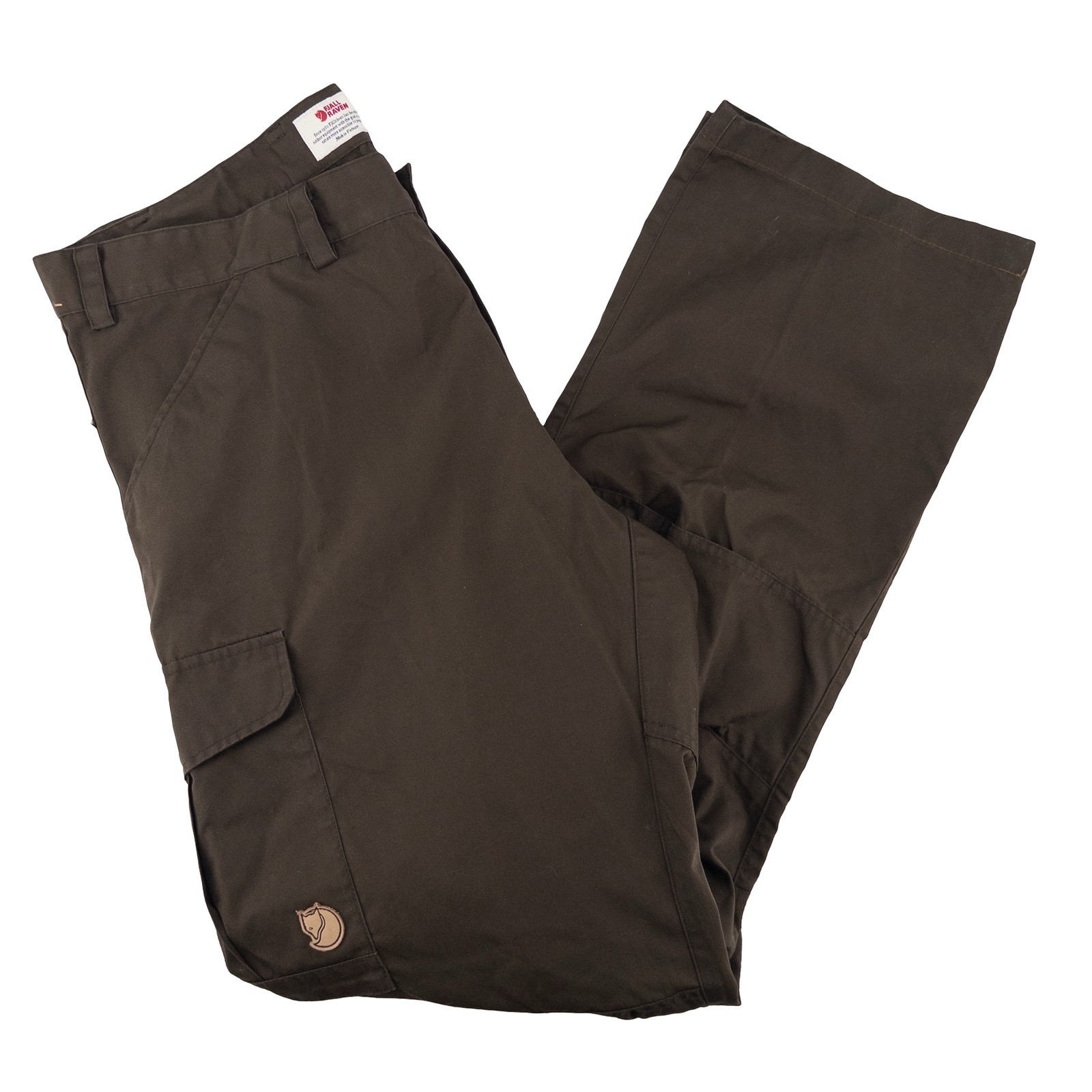 Fjallraven Mens US 38-39 Long Barents Pro Trousers Brown G-1000 Cargo Pants
