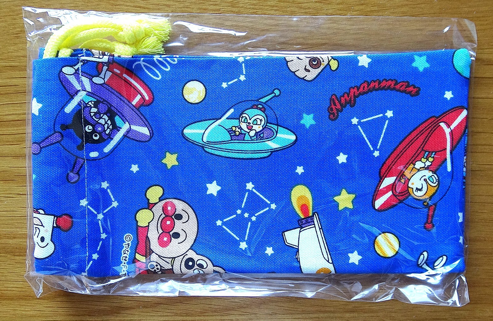 Anpanman Print cloth bag for children 7.48in×8.27in Simple drawstring bag