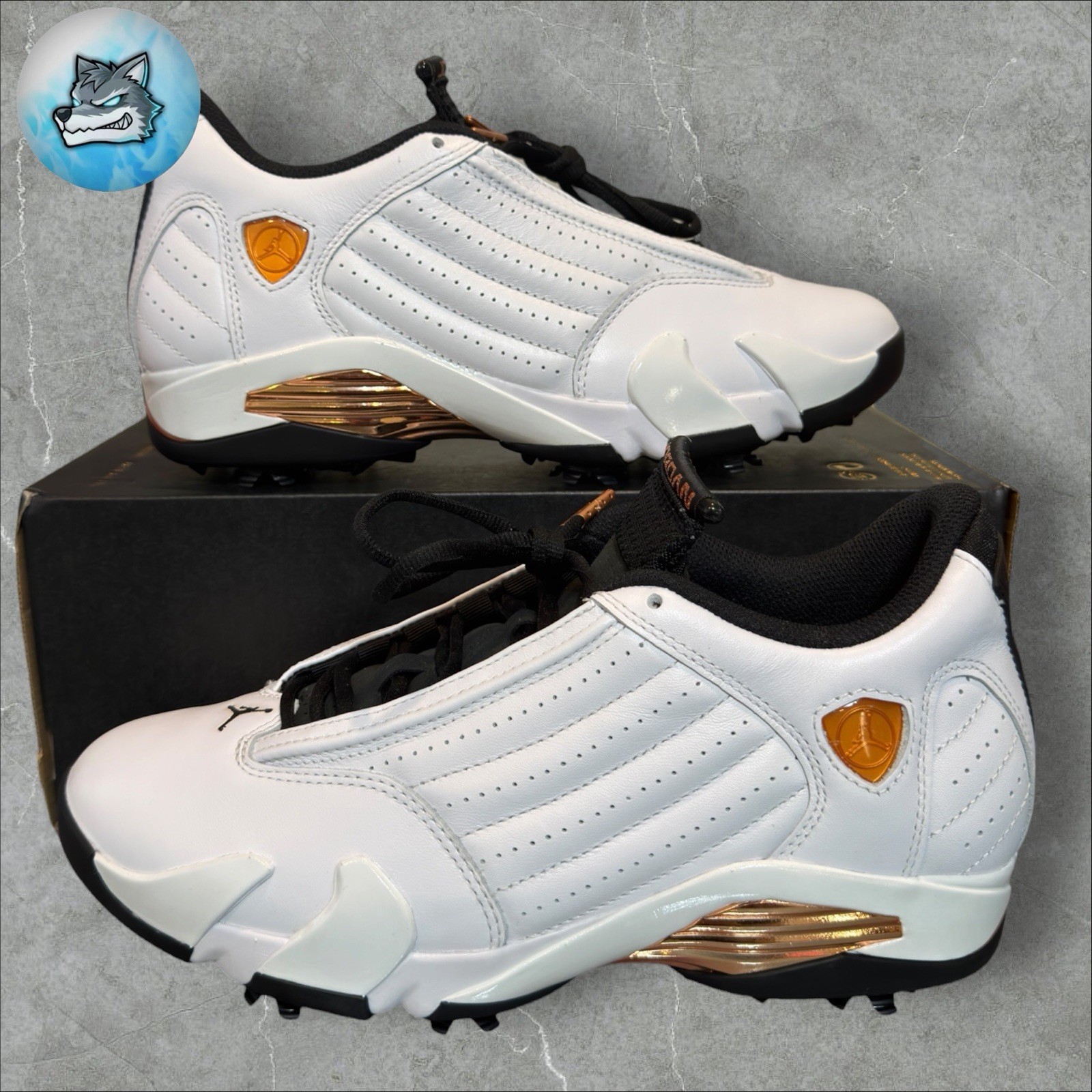 NEW Nike Air Jordan 14 Golf US Open White Copper NBY HV4813 100 Men Size 8