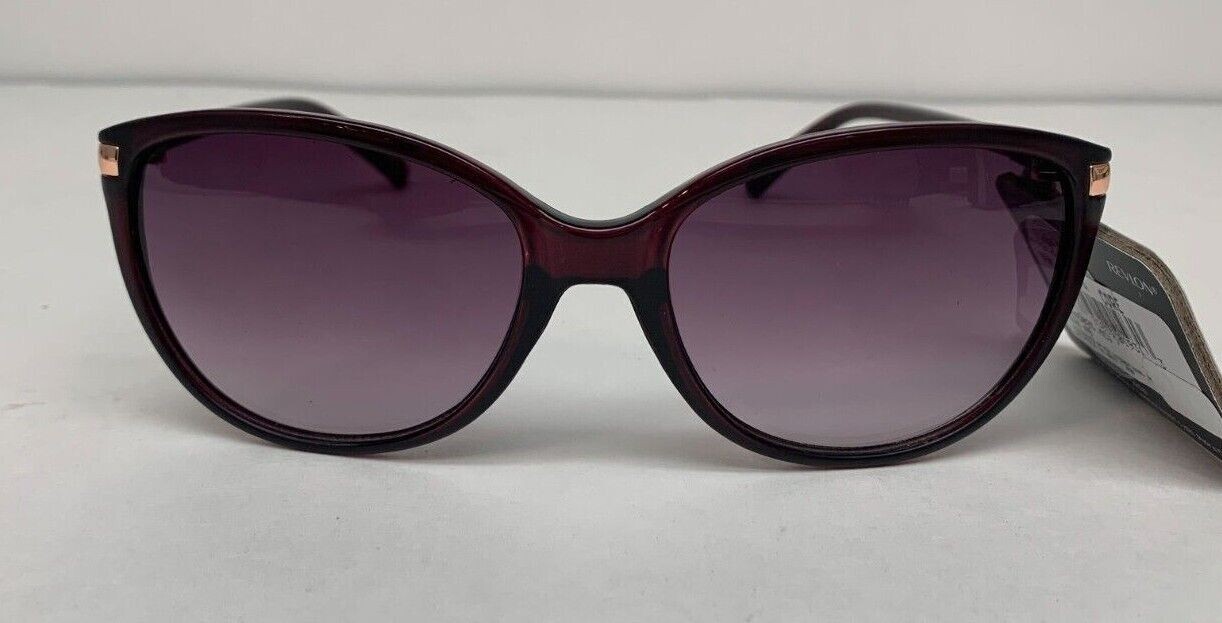 Revlon Women’s Burgundy Cat Eye Sunglasses RVN 49 NEW!