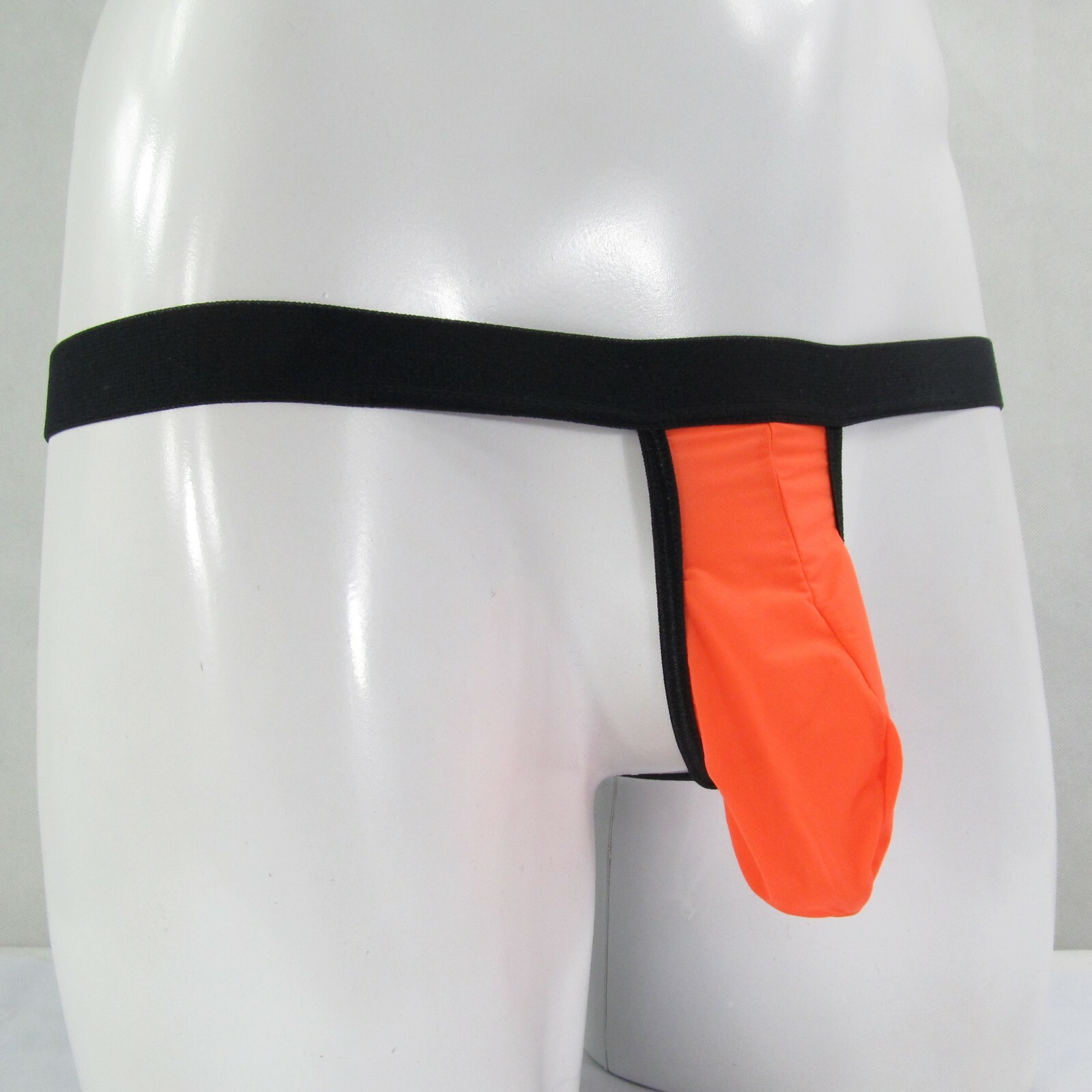 K1952 Mens Sexy Mini String Pouch Thong Soft Silky Thin Jersey Semi C-thru