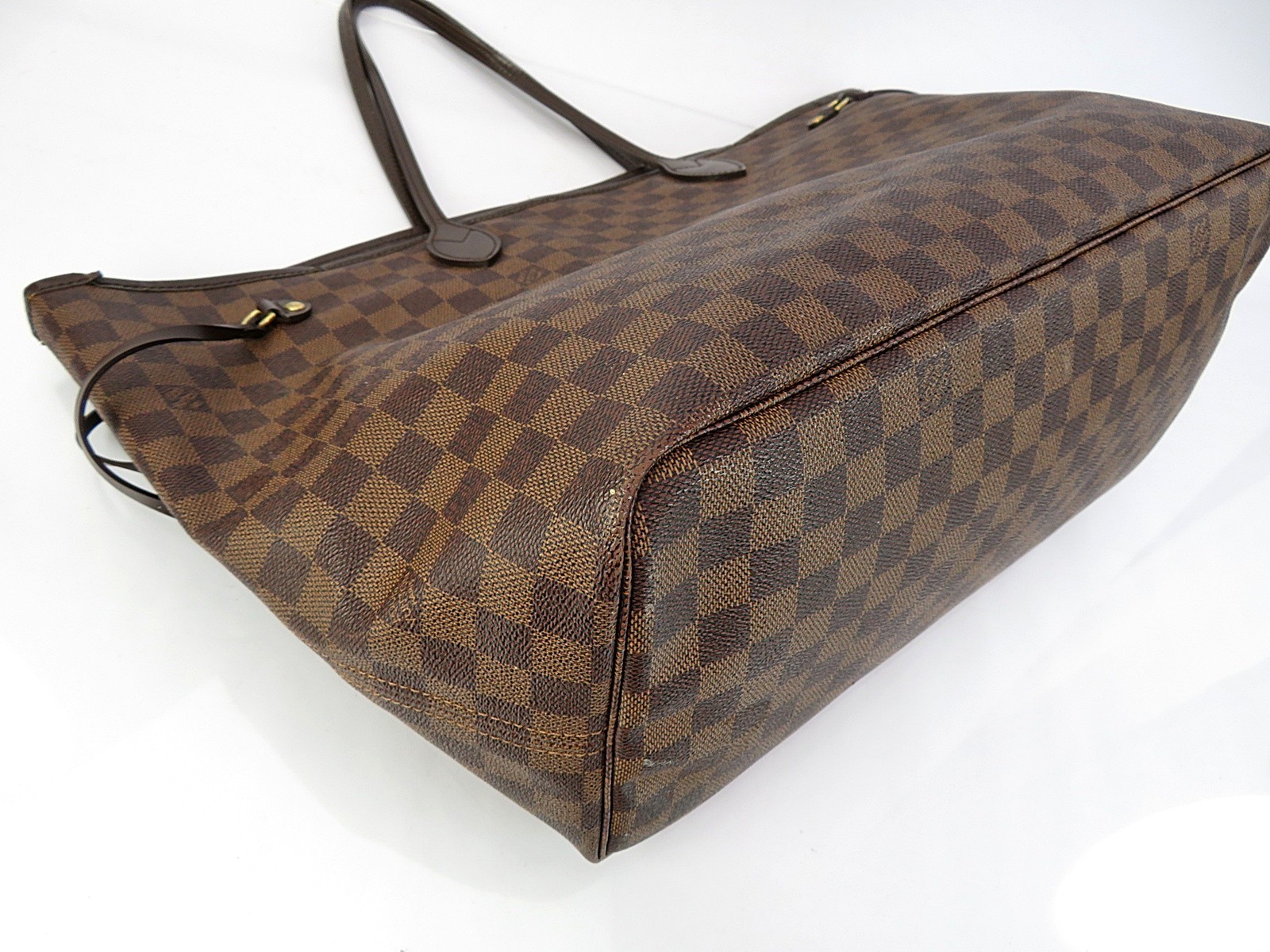 Authentic LOUIS VUITTON Neverfull GM Damie Ebene Tote Bag Purse #63931