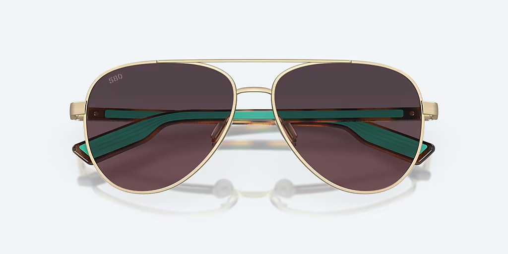 Costa Del Mar Sunglasses PELI Brushed Gold / Rose Gradient POLARIZED 580G Glass