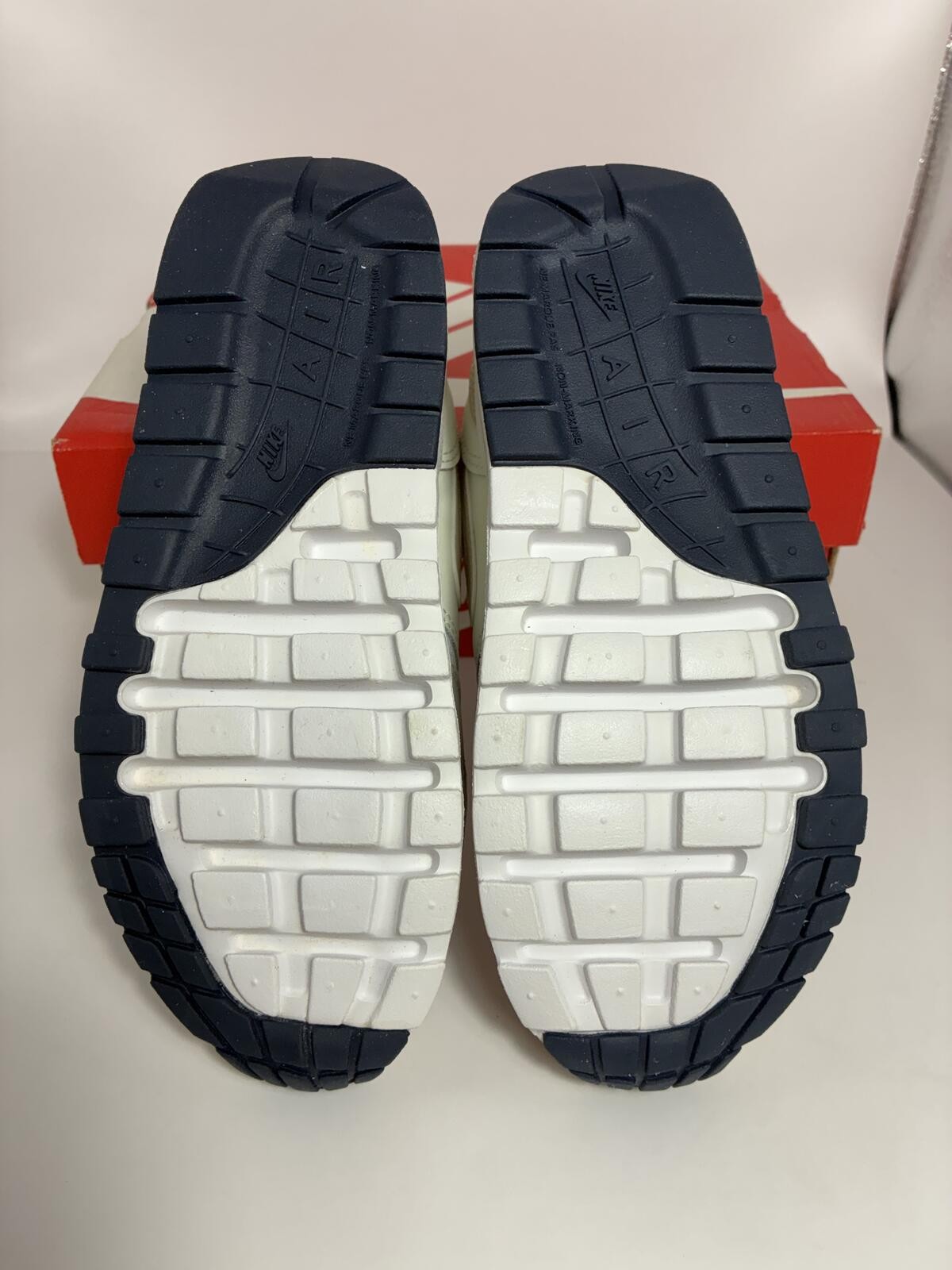 Size 2y – Nike Air Max 1 Leather Mesh Light Orewood Kids