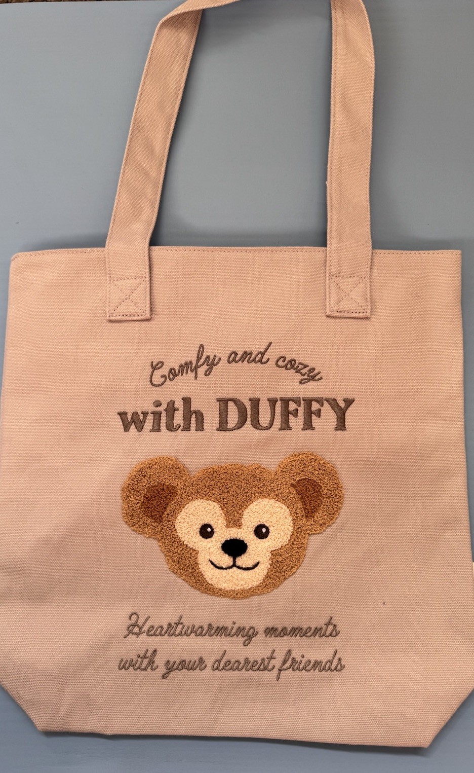 Tokyo Disney Duffy Character Tote Bag Beige Embroidered