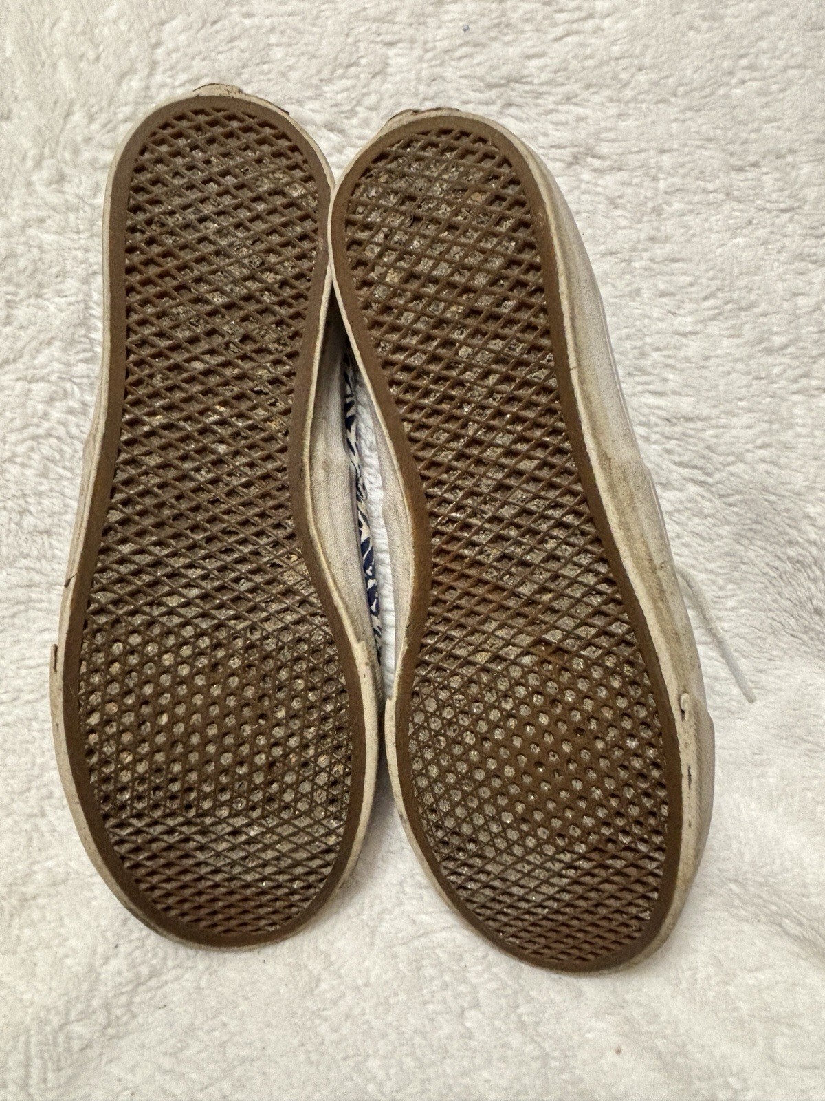 Vans off the wall Unisex Lace Boarding shoes US Men 6.5, Women 8 Blue/White