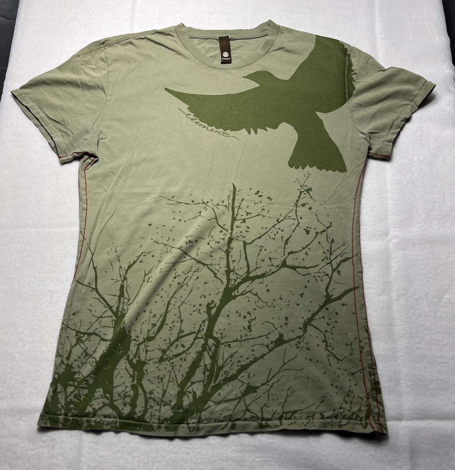 Y2K Element Skateboarding T Shirt Double Sided Graphic Grunge Streetwear No Size
