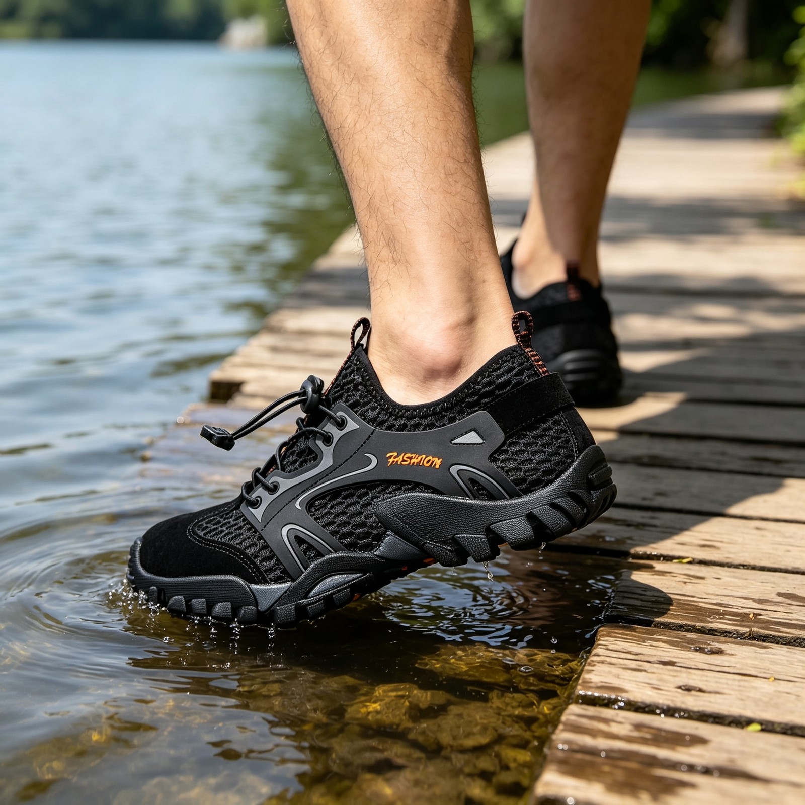 Outdoor Amphibious Casual Shoes Men Breathable Quick Dry Hiking Water Footwear