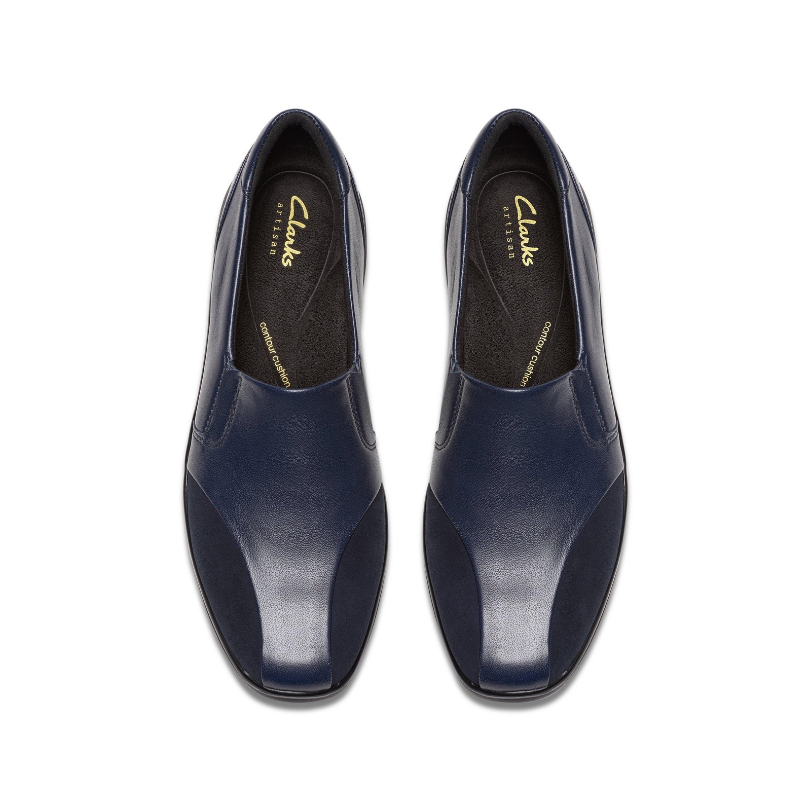 Clarks Womens Lynell Edge Blue Leather Dress Shoes