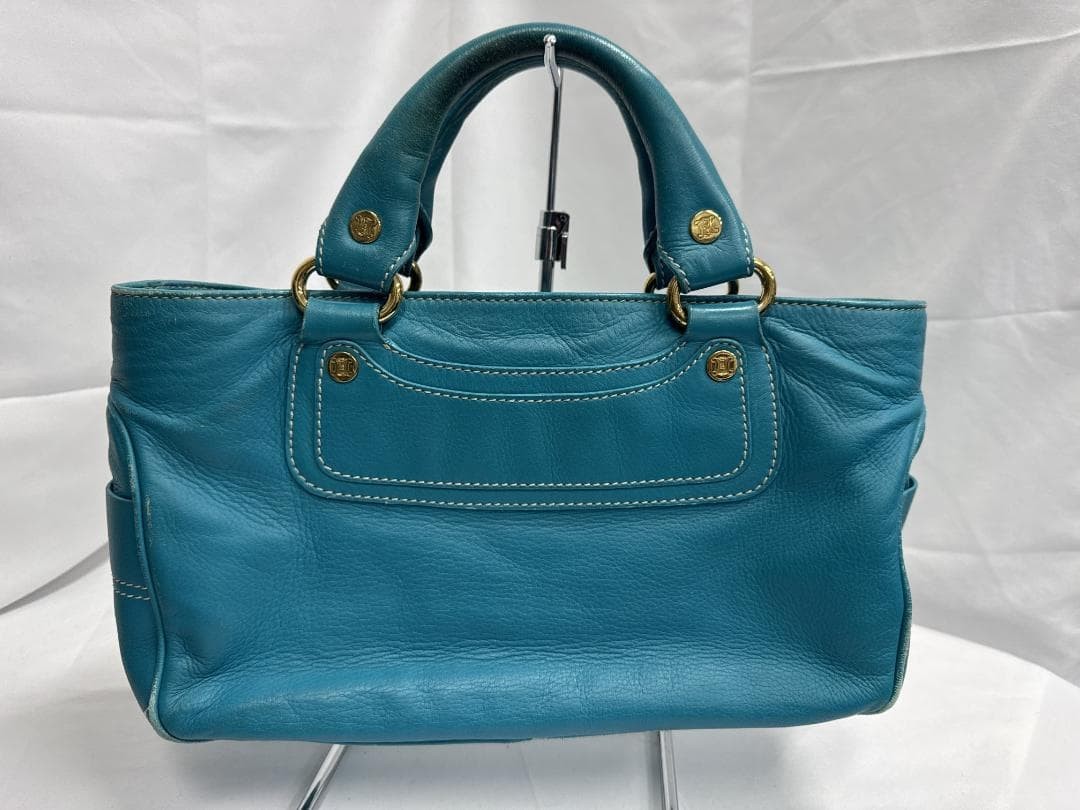 CELINE Boogie bag Handbag Blue Authentic From Japan