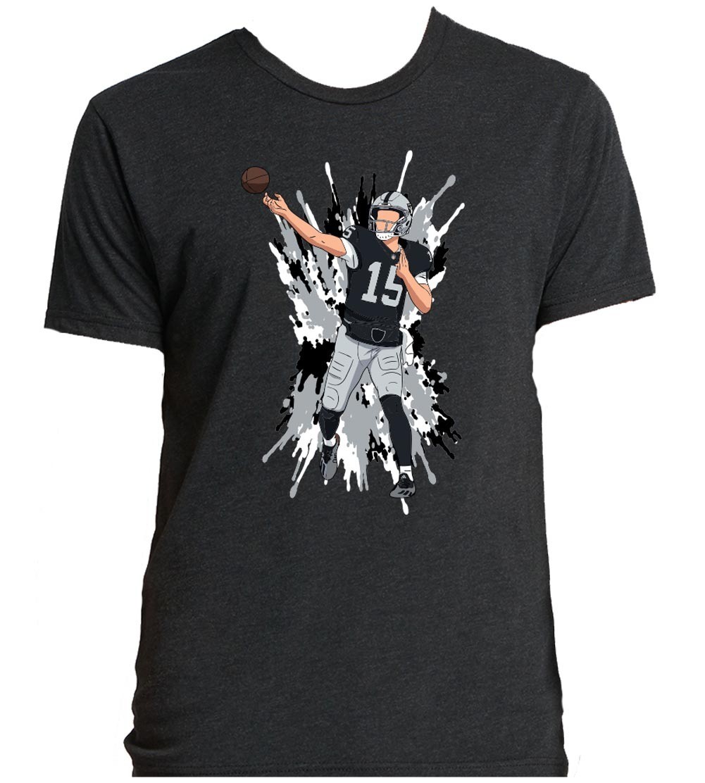 Fernando Mendoza Spray Paint Raiders TRIBLEND Shirt T-Shirt Adult Medium