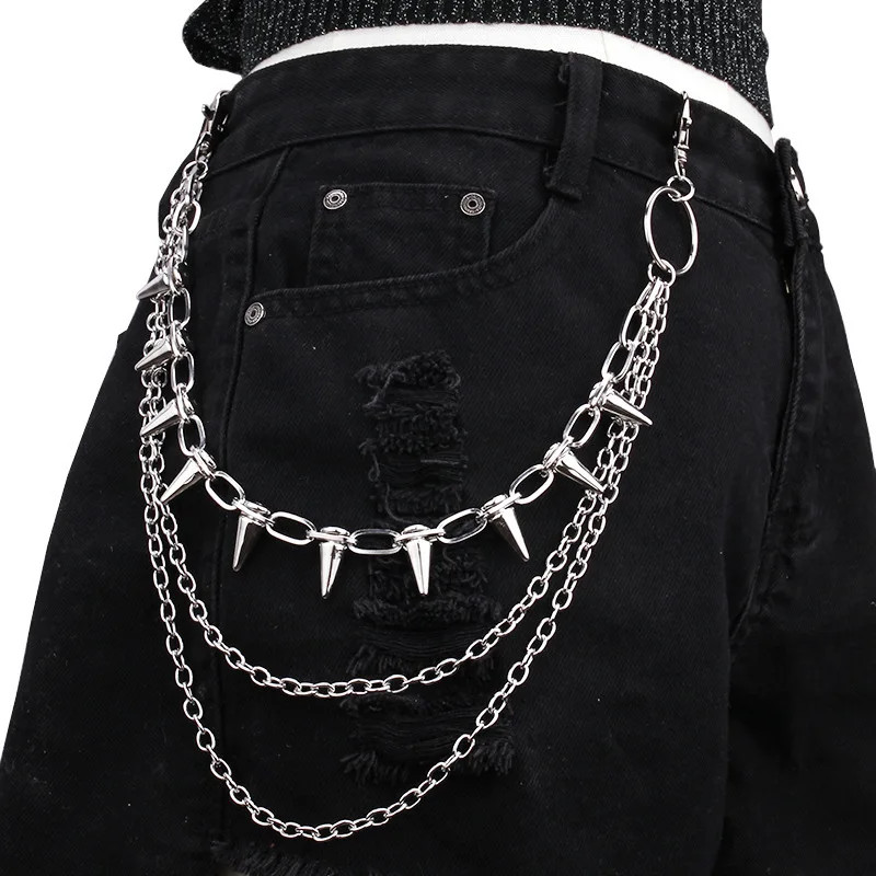 Hip Hop Punk Metal Wallet Chain Keychain Jeans Pants Waist Chain Unisex