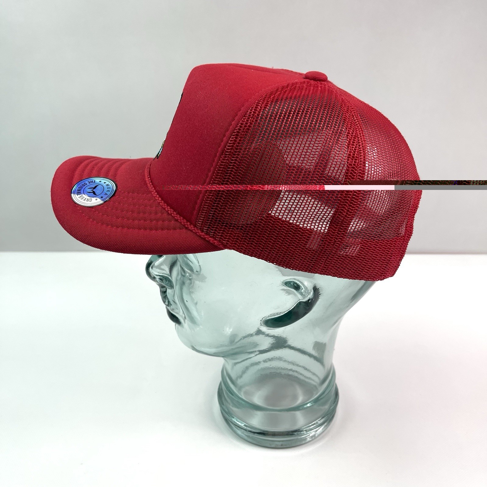 Muka Voodoo Bunny Red Mesh Trucker Snapback Baseball Hat Cap Adjustable