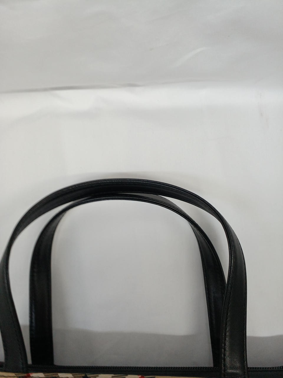 BURBERRY Nova Check Tote Bag 10.6 inch Black