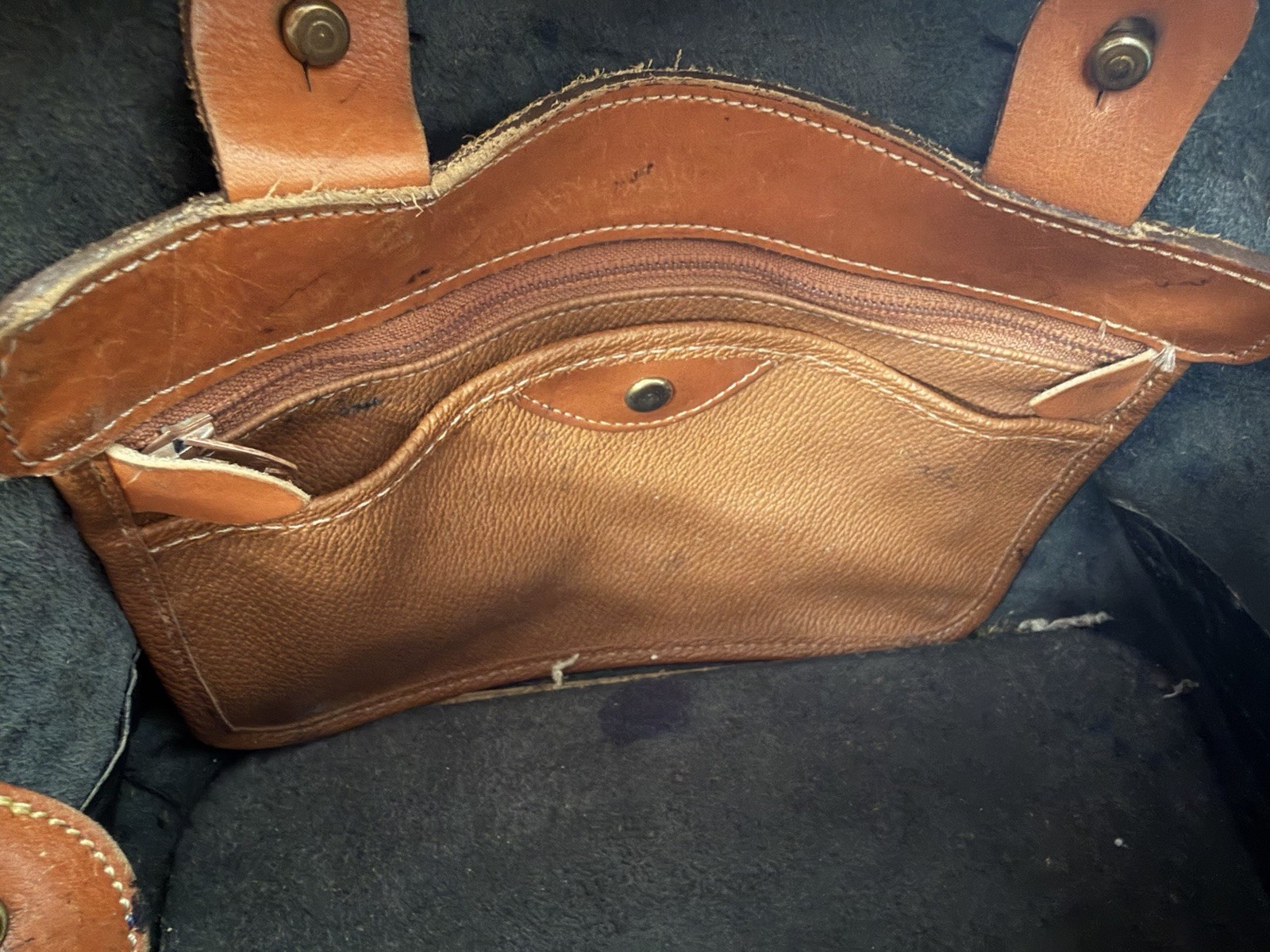 Dooney Bourke Black Leather Norfolk Satchel Vintage All-Weather