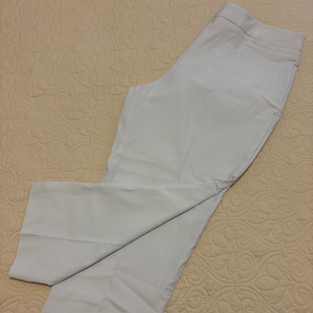 Counterparts Crop Pants Women’s Size XL Luxe Stretch Mid Rise White Pants NWT,