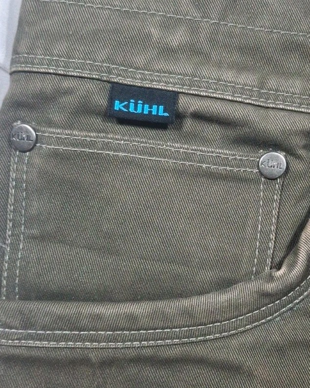 Kuhl Rydr Forged Iron gray Vintage Patina Dye Straight Leg Pants Size 36×30