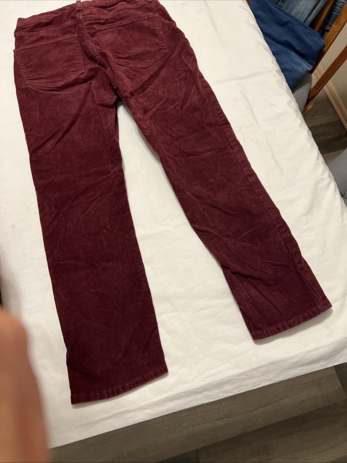 Gap Vintage Slim High Rise Corduroy Pants Size 27/4sBurgundy Maroon Womens