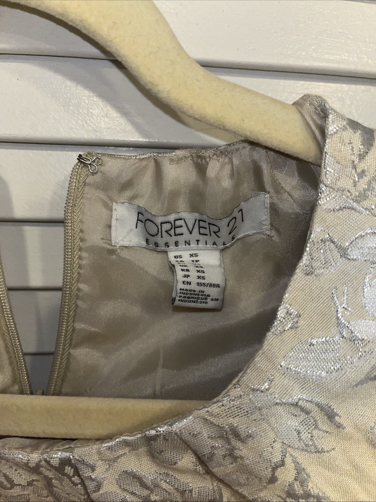 Forever 21 Damask Peplum Top Size XS