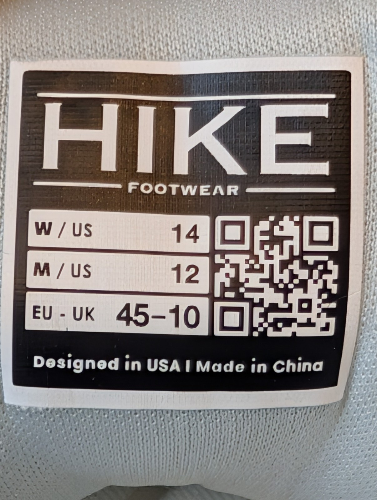 Hike Footwear HF Stride White W 14 M 12 Sneakers Shoes Walking Athletic Mesh