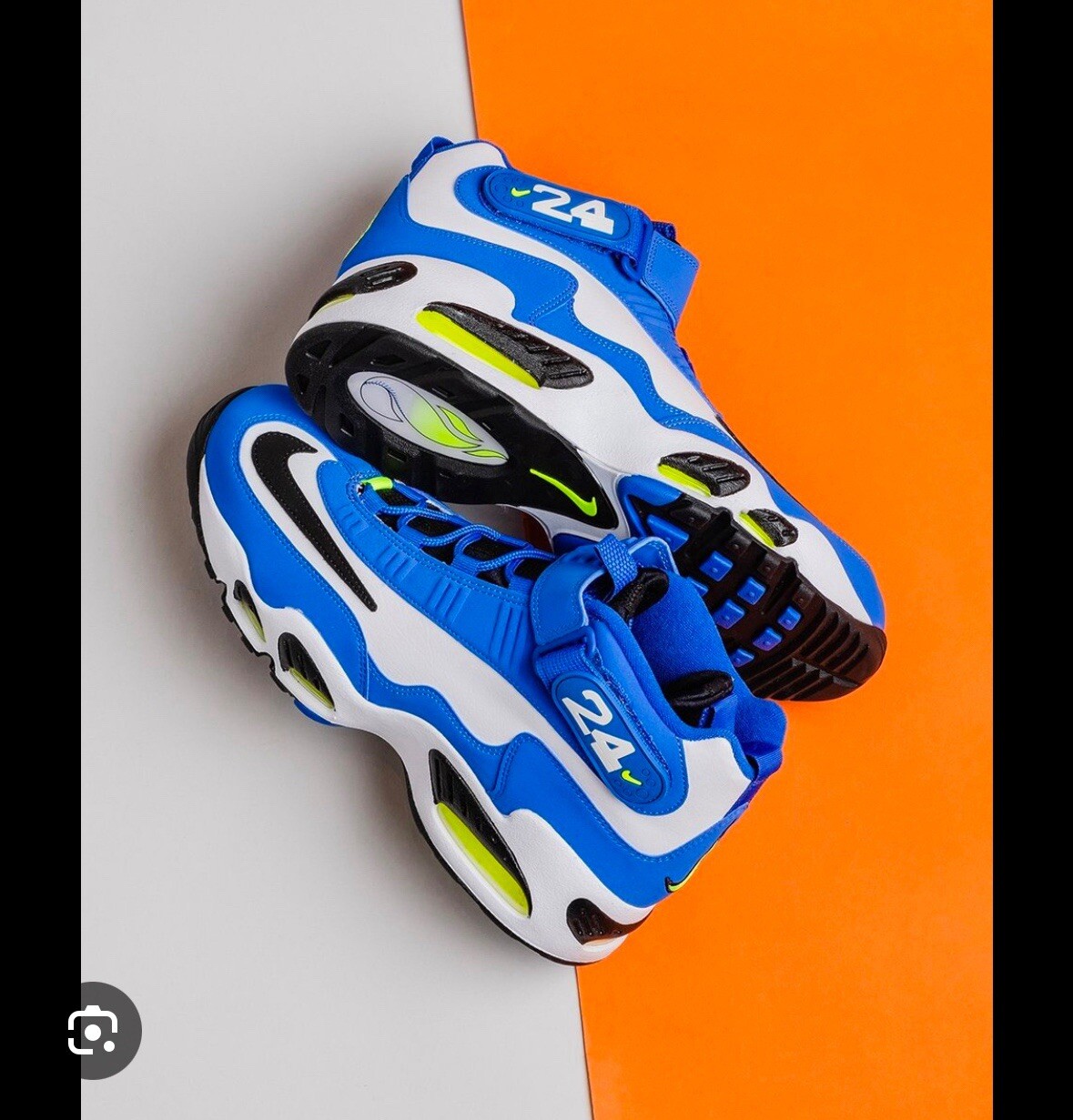 New 10.5 Nike Air Griffey Max 1 Varsity Royal Volt Sneakers 2021 DJ5161-400 Men