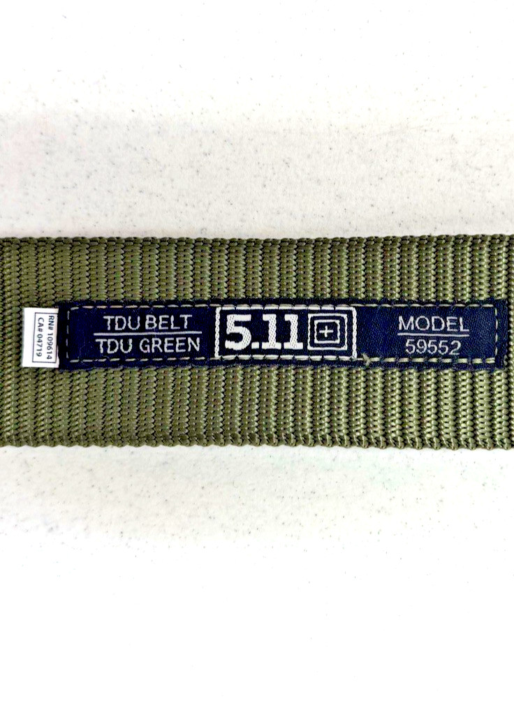 5.11 Tactical TDU Belt in TDU/Ranger Green Heavy Duty Nylon 59552 1.75″ x 52.5″