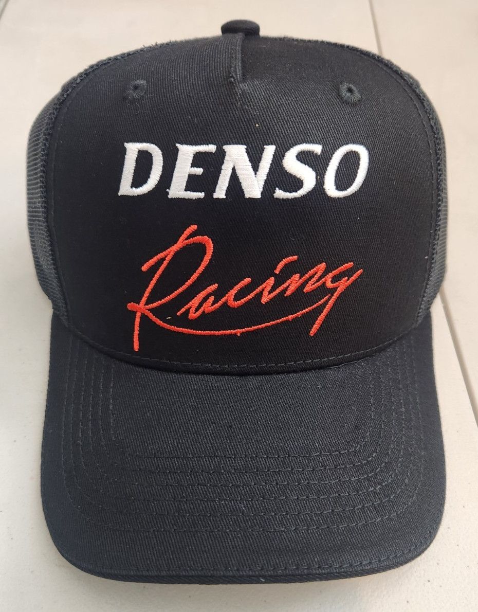 NEW – DENSO Racing Baseball Hat Cap Men’s Adjustable Black Red White Embroidered