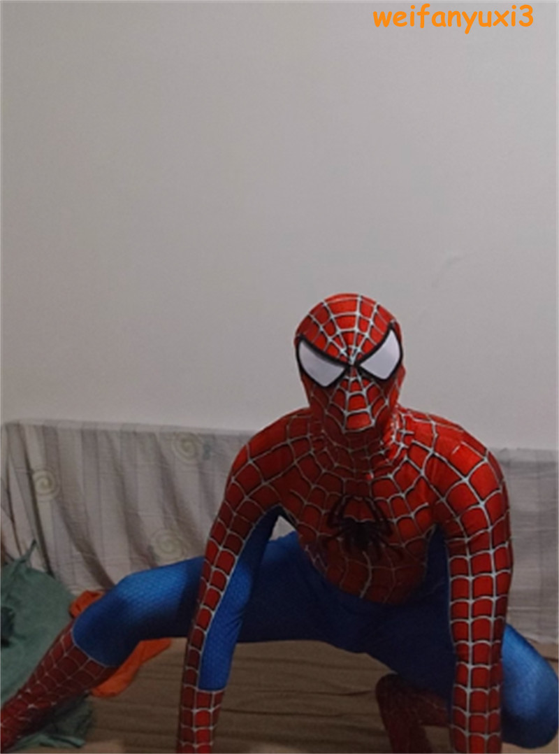 Classic Spider-Man Tobey Maguire Cosplay Costume Zentai Jumpsuit Bodysuit Suit