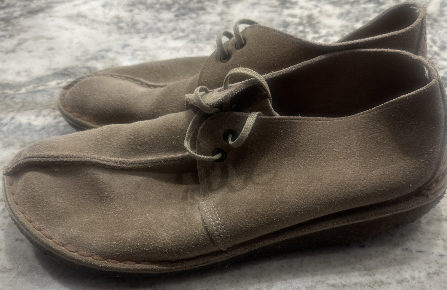 Clarks Desert Trek Boots (Sand Suede) US Size 9 Pre Owned