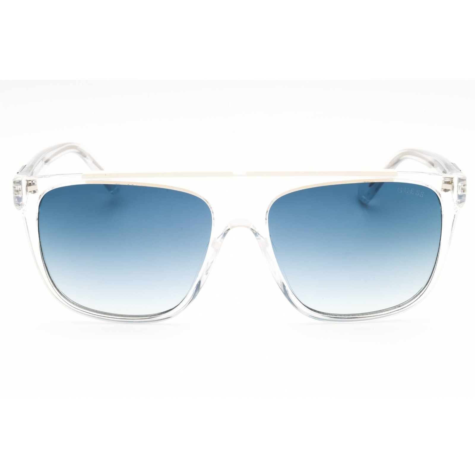 Guess Men’s Sunglasses Clear Injected Propionate Full Rim Frame GU00123 26W
