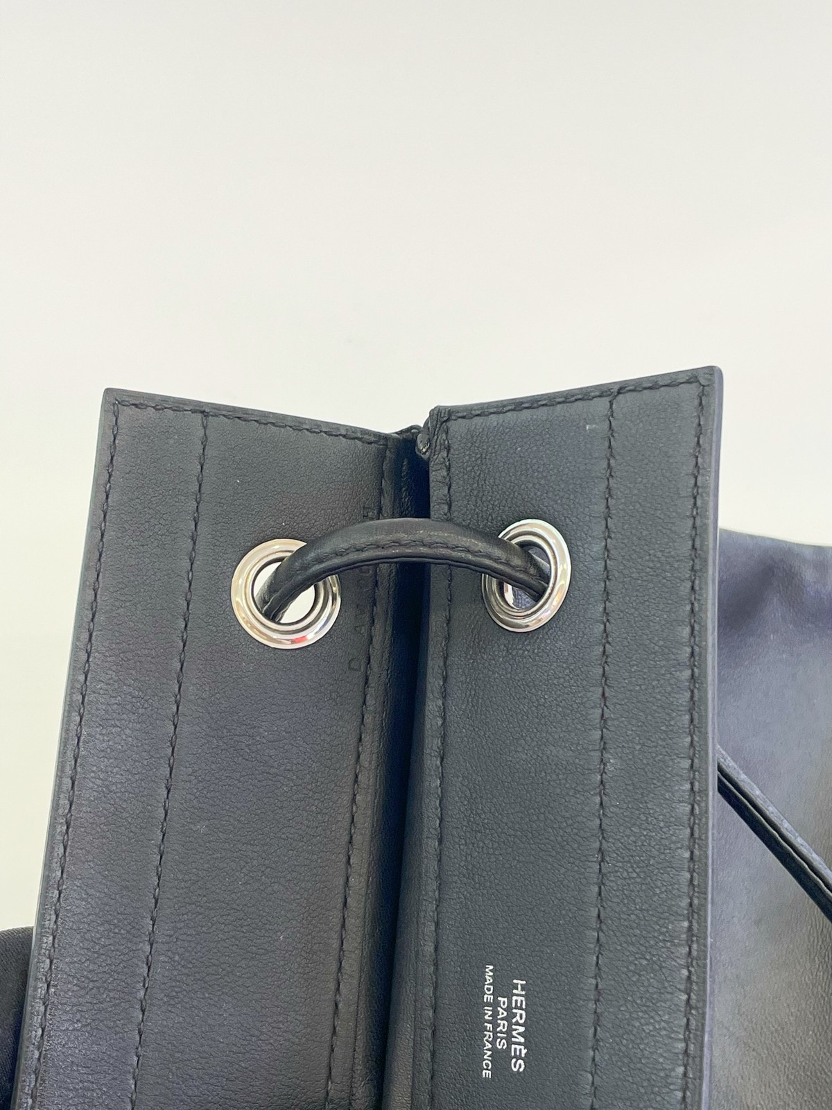 Hermes PHW Aline Shoulder Bag Leather Noir