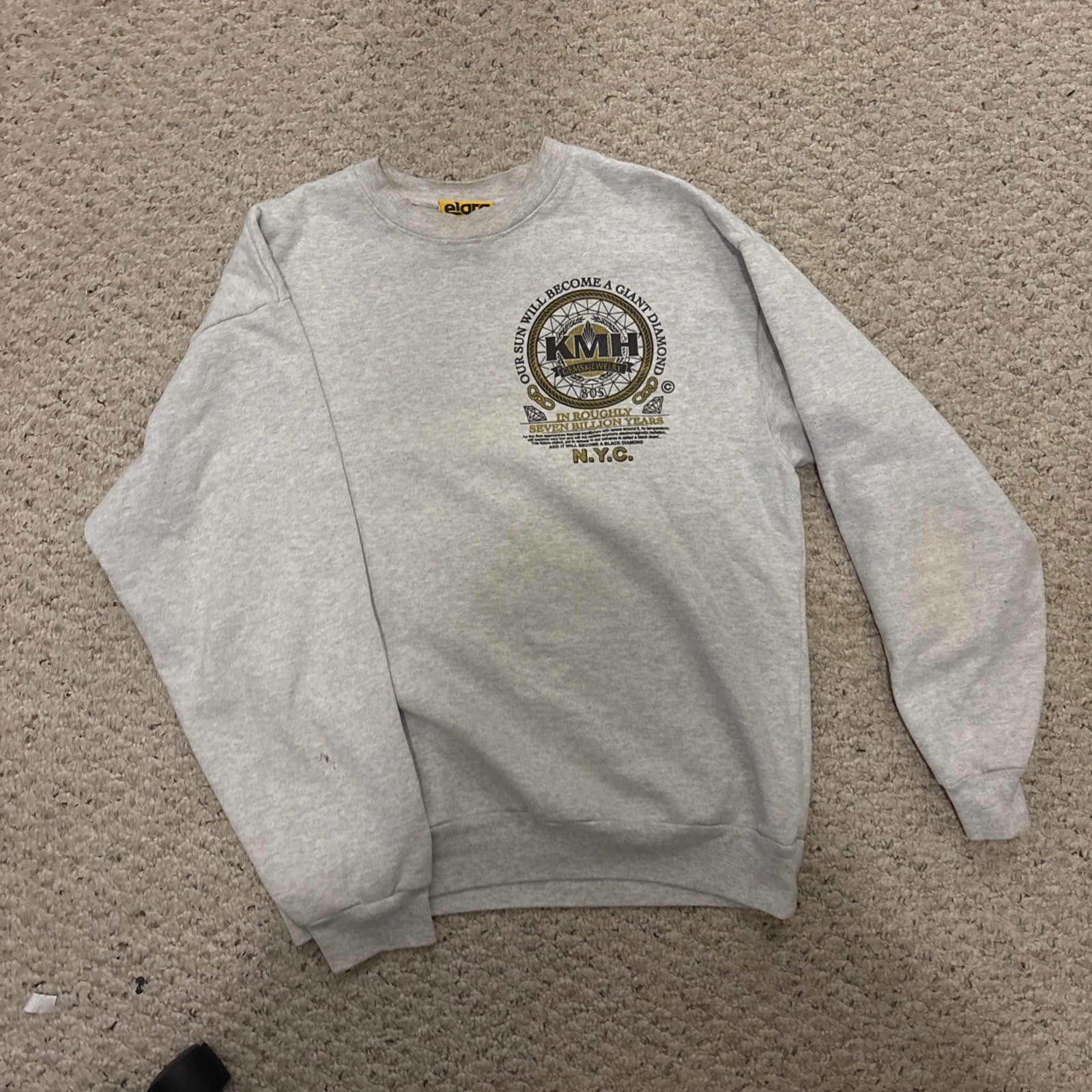Online Ceramics x A24 Uncut Gems Black Opal Crewneck, Size M