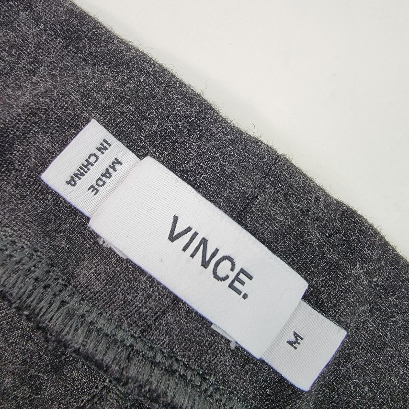 Vince Womens Ponte Pants Size Medium Dark Heather Gray Pull On Stretch Slim