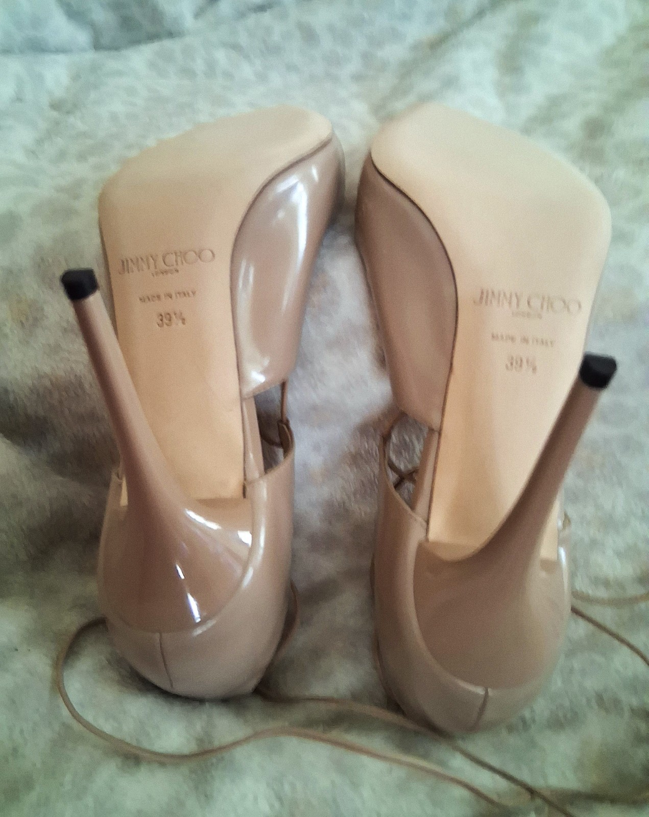 JIMMY CHOO Hoops 105 2die4 Gorgeous Leather Pump 39.5 = TRUE to Size US9.5