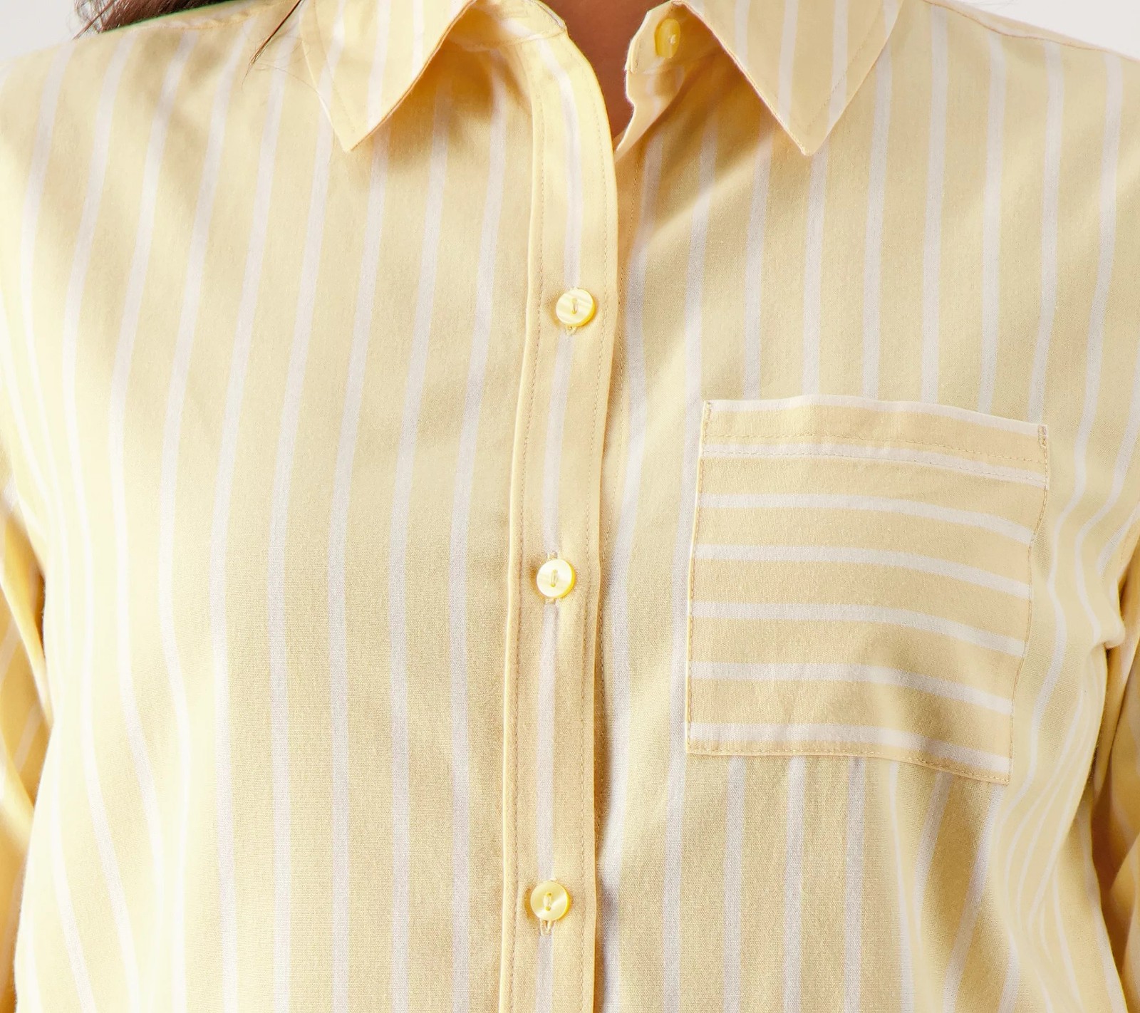 Encore by Idina Menzel Regular Poplin Button Down Shirt Sun Oyster XS New