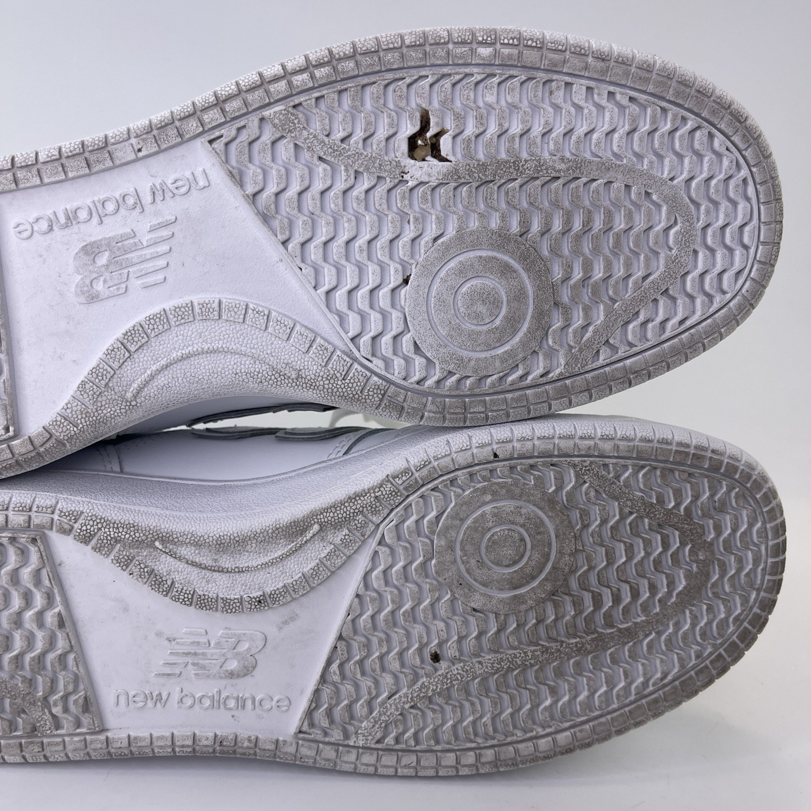 New Balance 480 V3 White Leather Casual Sneakers BB480L3W Men Sz 9.5 D No Insole