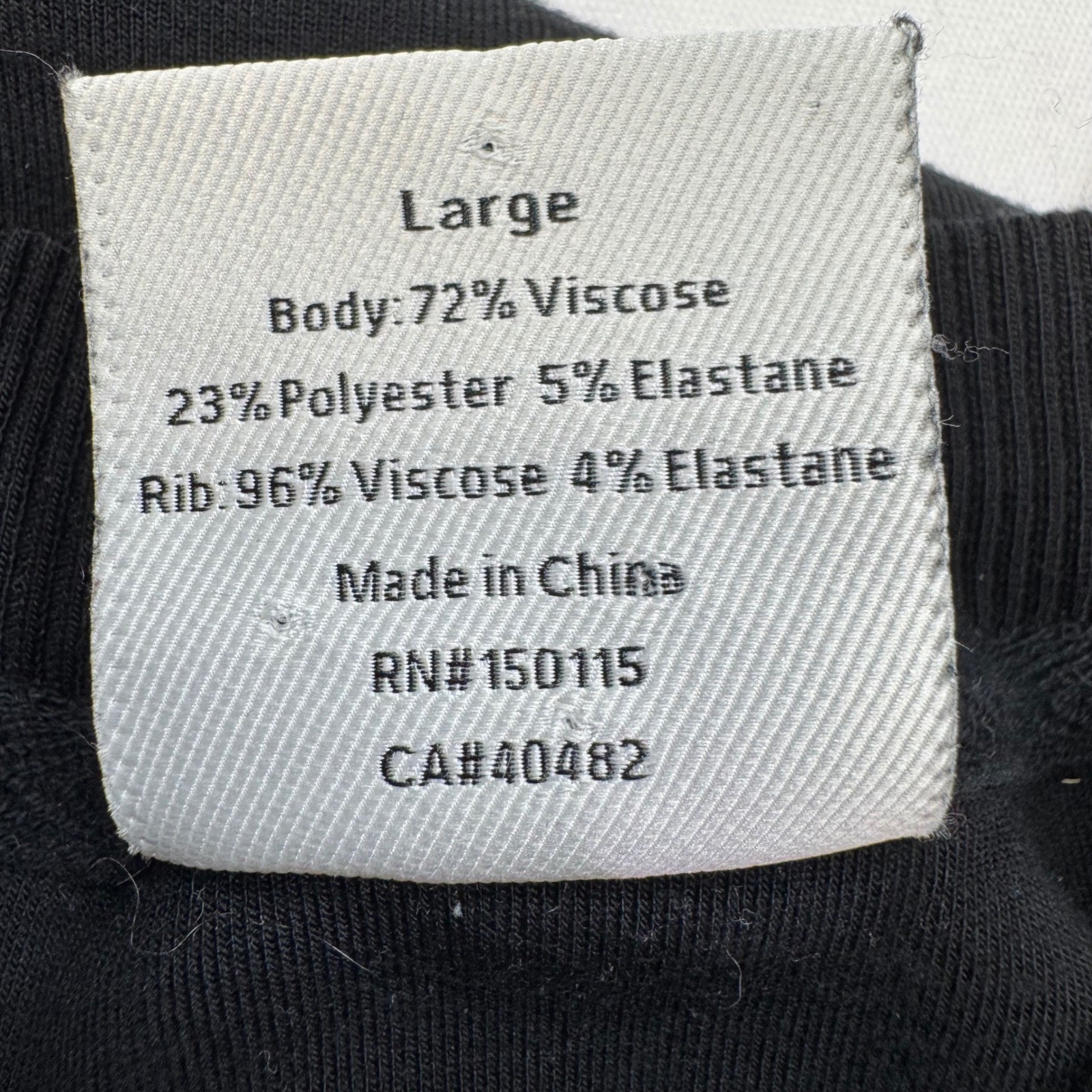 Varley Charter Sweat 2.0 DoubleSoft Black Side Zip Sweatshirt VAR01658 Large