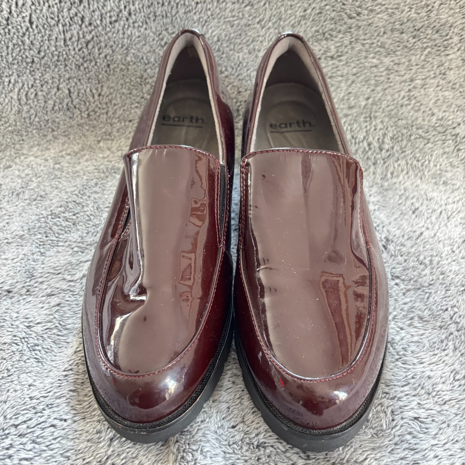 Earth Womens Shoes 10M Burgundy Preppy Old Money Church Career Academia 19033