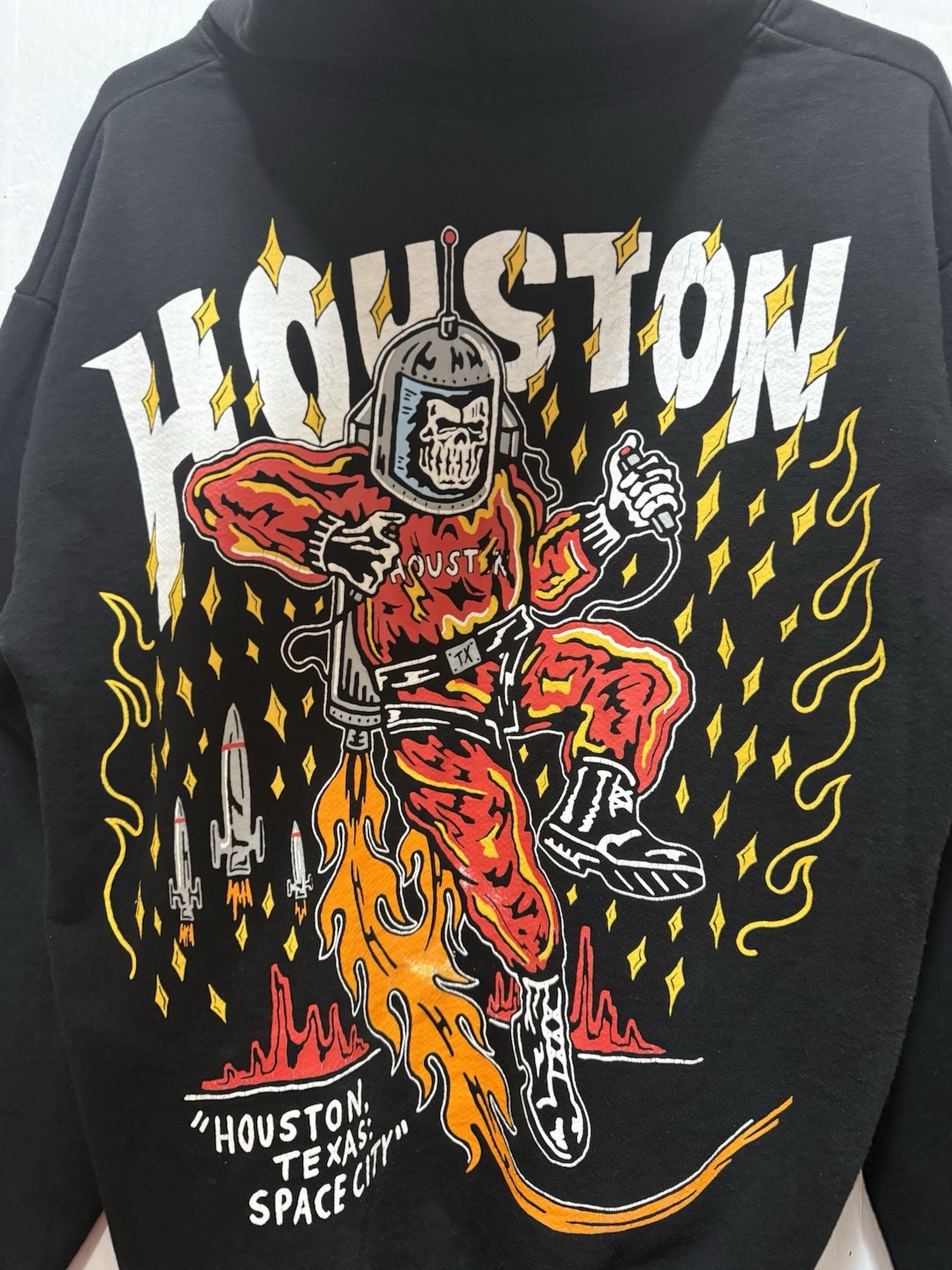 Warren Lotas Houston Texas Space City Light The Fuse Pullover Hoodie Men’s Sz M