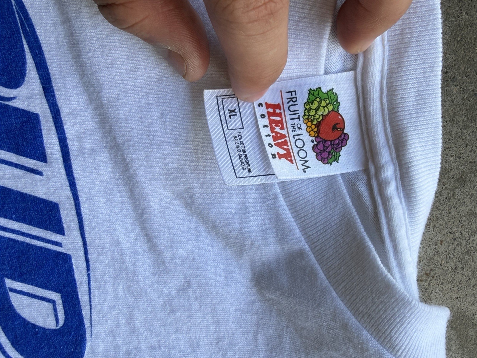 Fruit of the Loom Heavyweight Bud Light Logo Graphic Crew Neck T-Shirt Men’s XL