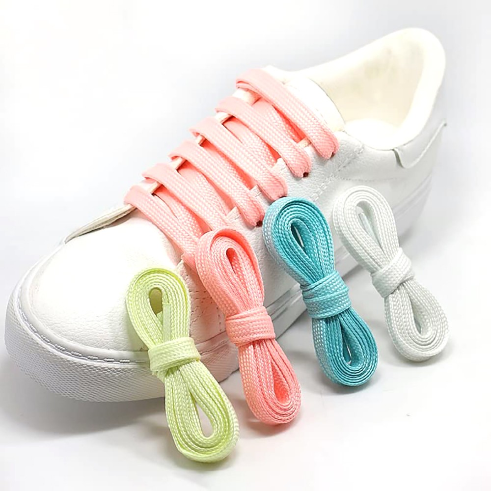 Glow in the Dark Luminous Shoelaces 5 Colors Flat Shoe Laces 90cm 120cm 180cm