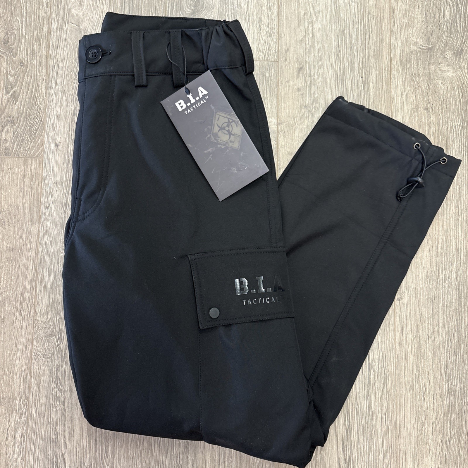 B.I.A Tactical Men’s Black / Brown Fleece lined Combat Pants 30,32,36,38,40,42