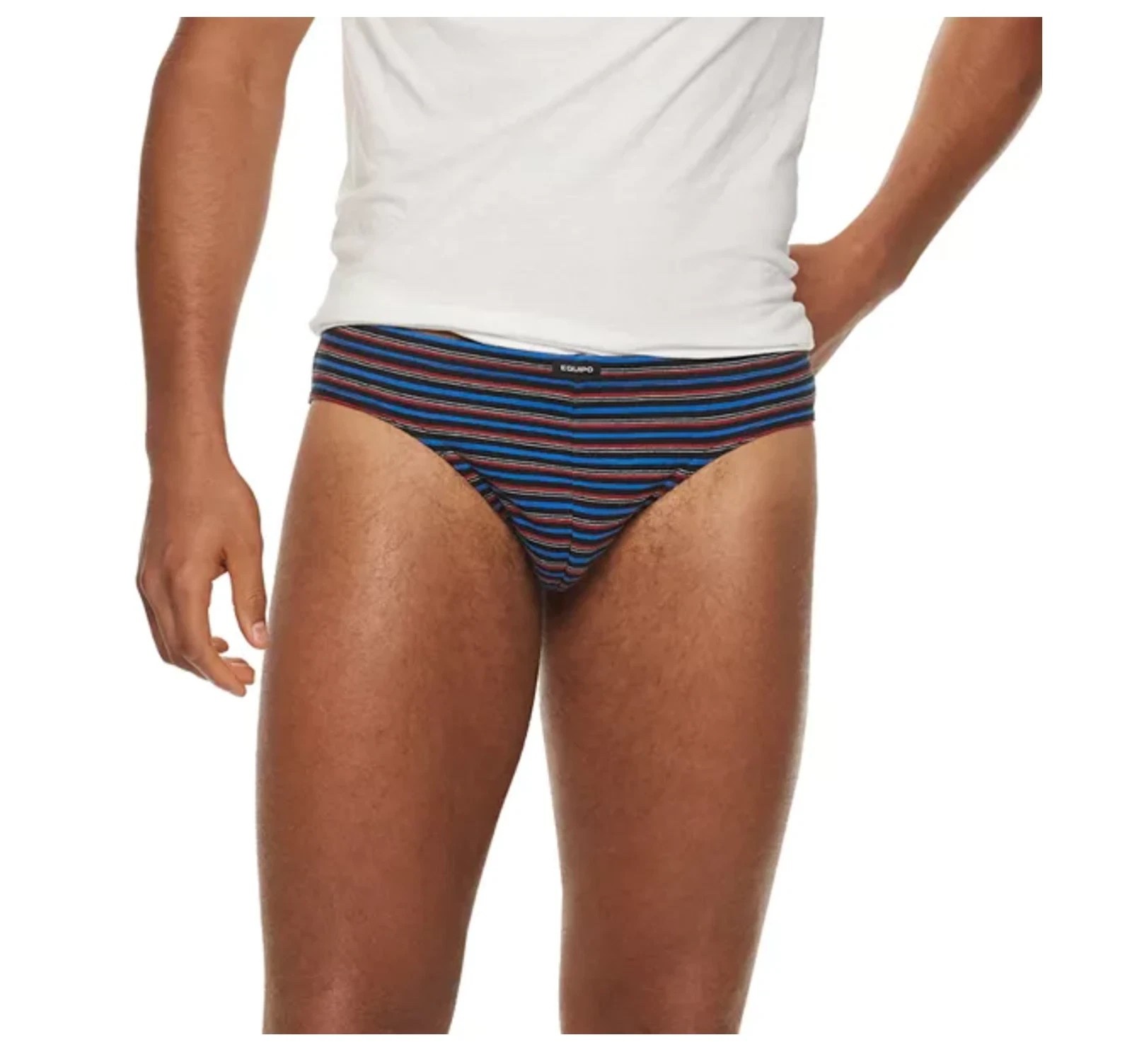 5 Pack Men’s Equipo Bikini Low-Rise Briefs No Fly LARGE Cotton Underwear